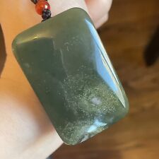 100% Untreated Genuine Nephrite Jade Pendant Hetian Jade 純天然和田玉 Universe picture