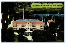 Still Hildreth Osteopathic Sanatorium Macon MO, Building And Grounds Postcard picture