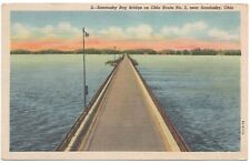 Vtg, 1957 Posted Postcard Sandusky Bay Bridge, Route 2 , Sandusky Ohio picture