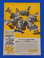 1964 CASE FAMILY OF WHEEL LOADERS W-8 & W-10 SERIES B LOADERS ORIGINAL PRINT AD picture