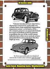 METAL SIGN - 1969 Citroen Ds21 Pallas Traction Avant Model 11 - 10x14 Inches picture