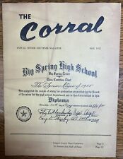 Big Spring High School 1955 The Corral Senior Magazine, Texas Ephemera picture