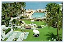 c1960 Chateau Resort Motel Oceanfront Gold St. Collins Miami Florida FL Postcard picture