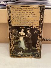 Vtg Postcard Couple There’s Mischief In The Moon 1908 picture