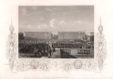 Entry of the Allies into Paris 1815. Napoleonic Wars. TALLIS c1855 old print picture