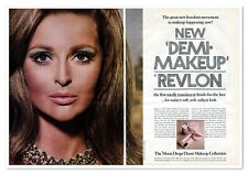 Revlon Moon Drops Demi-Makeup Beauty 2-Page Vintage 1968 Full-Page Magazine Ad picture