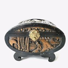 Antique Asian China Artistic Hand Carved Jewelry, Sewing Box Wooden Box picture