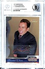 2007 Americana Private Signings WARWICK DAVIS Signed Auto Card #95 BAS Slabbed picture