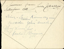 LUISA TETRAZZINI - SIGNATURE(S) CIRCA 1922 WITH CO-SIGNERS picture