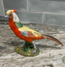 Vintage Ugo Zaccagnini Ceramic Hand Painted Pheasant Bird Figurine Made In Italy picture
