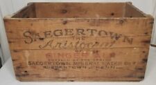 Vintage Wooden Beverage Crate Saegertown Aristocrat Ginger Ale Company Penn. picture