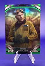 2022 Topps Star Wars Chrome The Mandalorian Mayfield Green Refractor /50 picture