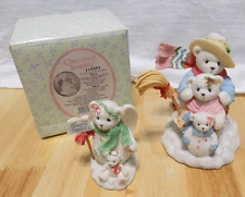 Cherished Teddies, 2 Winter Teddy Units, “Macie” And “Adam, Claire And Kirsty” picture