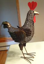 Tin & Wire Metal Chicken Rooster 18
