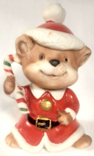Christmas Santa Mouse HomCo Figurine Noel Rodent Vintage Holiday Decor picture