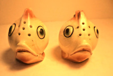 vintage salt & pepper shakers  little air brushed fishes something cute & Lovely picture