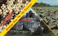 Richmond VA Virginia Downtown 1950s Capitol Patriotic Multi View Vtg Postcard T7 picture