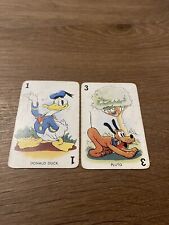 EXTREMELY RARE 1938 CASTELL BROS. DONALD DUCK & PLUTO SHUFFLED SYMPHONIES CARDS picture
