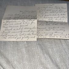 1917 Letter from New Salem MA Massachusetts, Mentions Telephone Installation picture