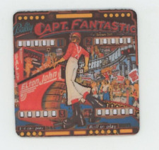 Captain Fantastic vintage Pinball Machine COASTER - Elton John picture