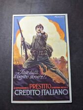 Mint Italy Advertisement Postcard National Loan Italian Credit picture