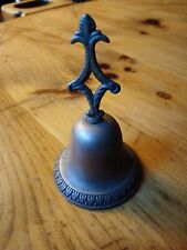 Antique Unique Brass Bell 4 Inches Tall picture