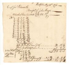 1776 Revolutionary War Invoice - Connecticut Revolutionary War Bonds, etc. - Con picture