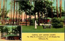 1940'S. CAPITAL CITY MOTOR COURTS. TALLAHASSEE, FL. POSTCARD 1a8 picture