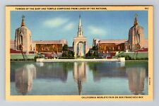 San Francisco CA-California, CA Worlds Fair, Lakes of Nations, Vintage Postcard picture