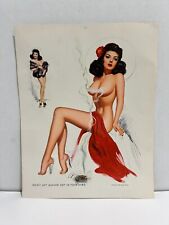 Evelyn West Hollywood Pin-up Sketchpad Art 1950's Smoke in Your Eyes Burlesque picture