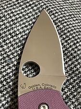 Spyderco Knifejoy Lil’ Native Pink G10 Satin S45VN Rit Dye, Lynch Clip & OEM Box picture
