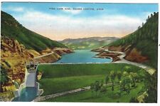 Pine View Pineview Reservoir Dam Ogden Canyon Utah c1940's Unused Linen Postcard picture