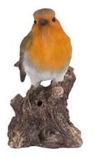 Hi-Line Gift Ltd. Motion Activated Singing Robin ON Stump, Brown; Orange  picture