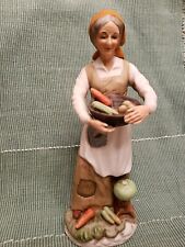 Old Lady With Vegetables Figurine 12 Inches Tall, FBIA picture