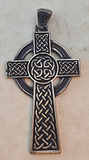 Bronze Cross Vintage  Rare Celtic Viking Antique Look Handmade ancient picture