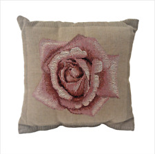 Goblys Vintage Pillow Tapestry Throw Cushion Rose French Flower Needlework Soft picture