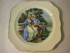 Amsterdam Holland Round Square Plate By M. Langbroek, Eggshell Georgian (Rare) picture