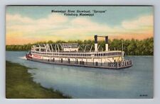 Vicksburg MS- Mississippi, River Showboat, Antique, Vintage Souvenir Postcard picture