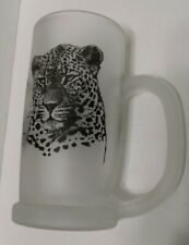 Vintage Beer Mug Addo Elephant Park S Africa Frosted Leopard Facts Black Graphic picture