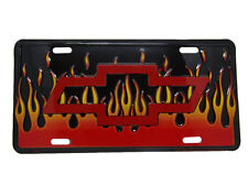 Fire Burning Chevrolet Chevy Black Flames Red  6