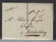 1818 Scotland Dunkeld To Inverkeithing New Years's Day Coal & Lime Merch. Letter picture