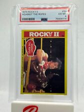 1979 Topps Rocky II #54 Against The Ropes Balboa Apollo Creed Stallone PSA picture