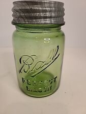 ***AWESOME*** Olive Green Pint Ball Perfect Mason Fruit Jar picture