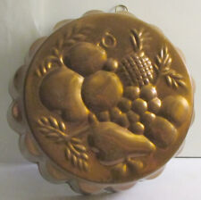 Copper Fruit Wall Hanging, Mold, 7½” Diameter, Tagus, Portugal picture
