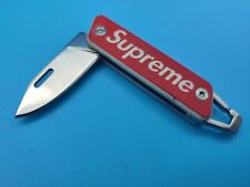 USED Supreme True Modern Keychain Knife - Red Logo SS22 e picture