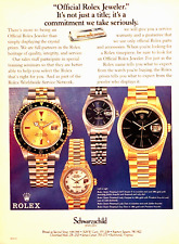 ROLEX OYSTER PERPETUAL WATCHES: DAY-DATE & LADY DATEJUST—1970s MAGAZINE PRINT AD picture