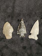 Authentic Arrowheads 3 Native American Artifacts Lot Group picture