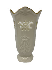 LENOX Cream and Gold Vase with Cutwork picture