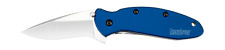 Kershaw Knives Scallion Liner Lock Navy Blue Anodized Aluminum 420HC 1620NB picture