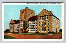 Evansville IN-Indiana, Evansville College, Admin Building, Vintage Postcard picture